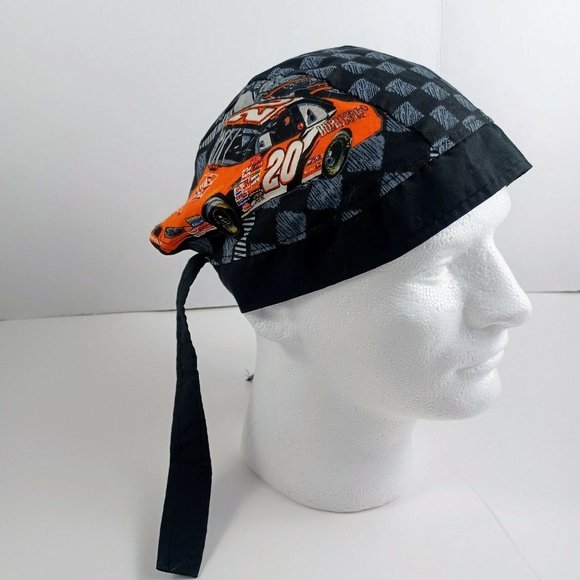Nascar Tony Stewart Biker Bandana -Durag -Home Depot No. 20 -Tie Back -Vintage - Picture 11 of 13